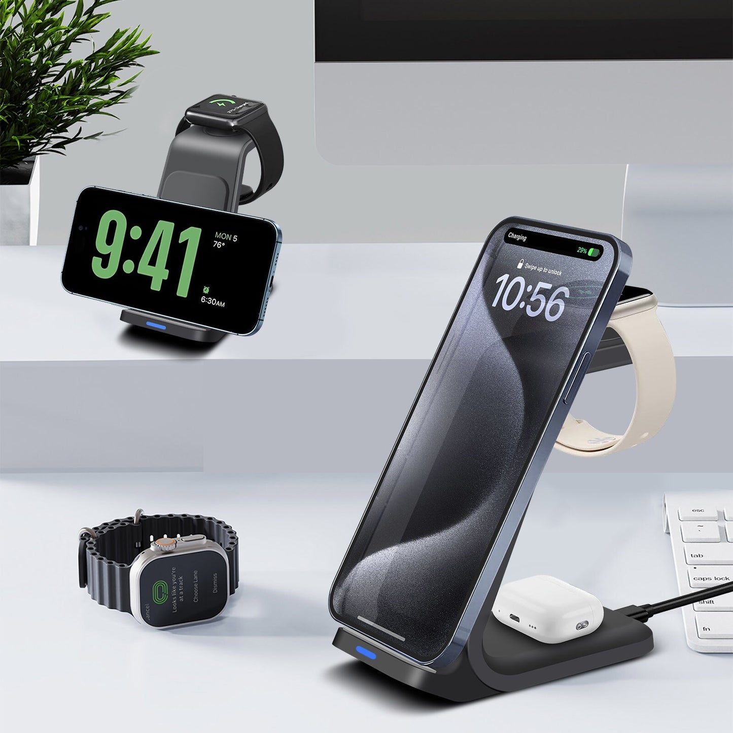 Three In One Wireless Charger Bracket Base