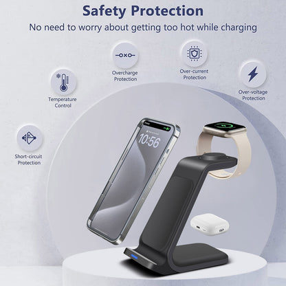 Three In One Wireless Charger Bracket Base